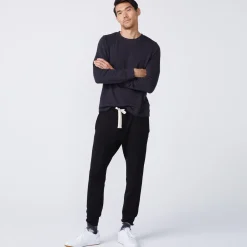 MONROW Supersoft Crew Neck Sweatshirt FADEDBLACK Sale